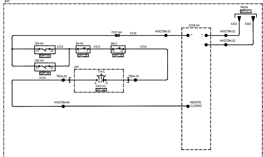 Understand Electrical Drawing of closing circuit in 03 easy steps